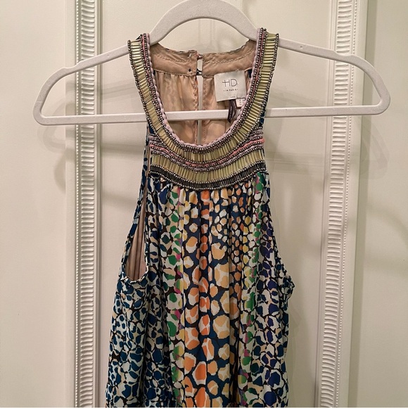 Anthropologie HD in Paris Mayacamas Mosaic Embellished Maxi Dress Size 4 - Picture 4 of 7